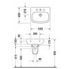 DURAVIT 23105500002 D-CODE 231055 купить раковину 55 см подвесная Купить DURAVIT 23105500002 D-CODE 231055 купить раковину 55 см подвесная в Киеве vannaja.kiev.ua