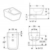 Купить Geberit iCon 231910000 Биде подвесное Square фарфор наивысшего качества в Киеве vannaja.kiev.ua