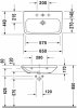Купить Duravit DuraStyle Med 2324650000 Умывальник 65х44 см отверстие под смеситель посередине медицинское, без перелива 232465 в Киеве vannaja.kiev.ua