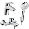 Купити Придбати 71400114 Набір змішувачів для ванни 3 в 1 Hansgrohe Logis недорого хром одноважільний в Києві vannaja.kiev.ua