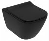 Купить Черный матовый 13-55-111 Black Унитаз подвесной Volle Solo 1355111 с сиденьем Soft Close купить безободковый в Киеве vannaja.kiev.ua