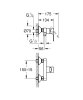 Купить Приобрести 27389002 + 23634001 Душевая система Grohe New Tempesta 200 2 режима + смеситель для душа Grohe BauLoop однорычажный хром в Киеве vannaja.kiev.ua