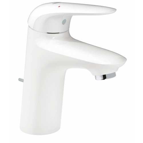 Купить Купити Білий Змішувач для Раковини GROHE 23707LS3 Eurostyle з донним клапаном в Киеве vannaja.kiev.ua