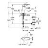 Купить Купити Білий Змішувач для Раковини GROHE 23707LS3 Eurostyle з донним клапаном в Киеве vannaja.kiev.ua