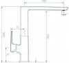 Купить Imprese ZMK041807150 Смеситель для кухни высокий Grafiky графит c поворотным изливом однорычажный купить в Киеве vannaja.kiev.ua