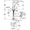 Купить смеситель графит высокий для раковины Grohe Plus 23851AL3 размер L, со сливом матовый в Киеве vannaja.kiev.ua