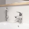 Купити Змішувач для умивальника Grohe Eurosmart New одноважільний, натискний донний клапан, S-Size, хром (23922003) в Києві vannaja.kiev.ua