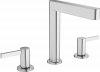 Купить Хромированный двухрычажный 76034000 Смеситель для раковины Hansgrohe Finoris с донным клапаном на три отверстия высокий в Киеве vannaja.kiev.ua