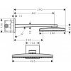 Купить HANSGROHE RAINMAKER SELECT 24005400 2jet Верхний душ с держателем 450 мм белый/хром в Киеве vannaja.kiev.ua