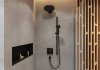 Купить Hansgrohe 24150670 Верхний душ со стены лейка Pulsify 260 мм 2 режима черный матовый купить в Киеве в Киеве vannaja.kiev.ua