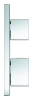 Купить Термостат скрытого монтажа на 2 потребителя Grohe Grohtherm Cube 24154000 в Киеве vannaja.kiev.ua