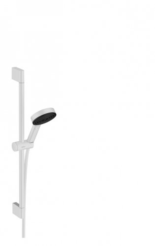 матовый белый Hansgrohe Pulsify Select S 24161700 Душевой набор 105 3jet Relaxation EcoSmart cо штангой 65 см Купить матовый белый Hansgrohe Pulsify Select S 24161700 Душевой набор 105 3jet Relaxation EcoSmart cо штангой 65 см в Киеве vannaja.kiev.ua