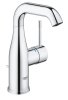 Купить Смеситель для раковины M-размера Grohe Essence New 24173001 монтаж на одно отверстие металлический рычаг с донным клапаном, хром в Киеве vannaja.kiev.ua