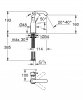 Купить черный смеситель для раковины чаши 24176KF1 Смеситель Grohe Essence M однорычажный, поворотный, матовый в Киеве vannaja.kiev.ua