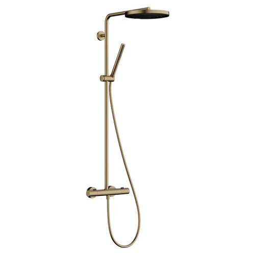 Купити Душова система HansgrohePulsify S Puro Showerpipe 260 1jet EcoSmart з Ecostat Fine, Brushed Bronze (24223140) в Києві vannaja.kiev.ua