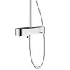 Купить шикарная душевая систама колонной настенная 24230000 Hansgrohe 24230 Showerpipe 260 1jet с термостатом для ванны с изливом ShowerTablet 400 в Киеве vannaja.kiev.ua