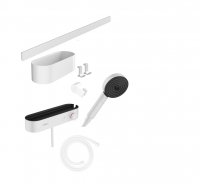 Гачок широкий 27914700 білий матовий для рушників Hansgrohe WallStoris 2шт