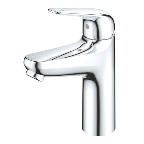 Купить Смеситель для раковины Grohe Euroeco 24267001 M-Size латунный кран умывальника с донным клапаном Push-Open, хром в Киеве vannaja.kiev.ua