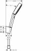 Купить черный настенный кран скрытый с воронкой Hansgrohe Vernis Blend 75415670 + 24302670 Pulsify Select со шлангом душ 105 3jet Relaxation в Киеве vannaja.kiev.ua