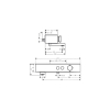 Термостат для ванни Hansgrohe ShowerTablet Select 412 мм, Brushed Black Chrome (24340340) Купити Термостат для ванни Hansgrohe ShowerTablet Select 412 мм, Brushed Black Chrome (24340340) в Києві vannaja.kiev.ua