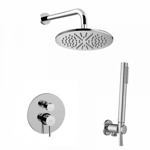 Душова система KITLIG018CR Paffoni Shower прихованого монтажу із змішувачем з верхнім душем Ø 300 мм колір хром Купити Душова система KITLIG018CR Paffoni Shower прихованого монтажу із змішувачем з верхнім душем Ø 300 мм колір хром в Києві vannaja.kiev.ua