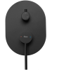 Купить Душевой гарнитур скрытого монтажа REA OVAL BLACK + BOX черный в Киеве vannaja.kiev.ua