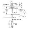 Купить Смеситель для биде GROHE 24480 COSTA L 24480001 с барашками в Киеве vannaja.kiev.ua