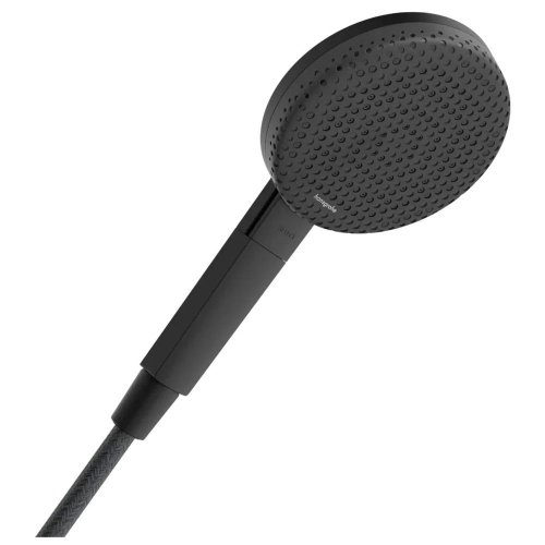 Купить Ручной душ Hansgrohe Raindance Alive Select S 3jet EcoSmart, Matt Black 24511670 черный матовый 125 мм в Киеве vannaja.kiev.ua