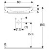 Купити Дизайнерська раковина Geberit 245460600 myDay 2454606 60 см з кришкою + покриття KeraTect в Києві vannaja.kiev.ua