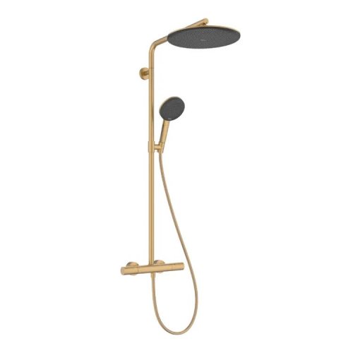 Купить Душевая система Hansgrohe Raindance Alive S Puro 300 1jet с Ecostat Element, Brushed Bronze (24592140) в Киеве vannaja.kiev.ua