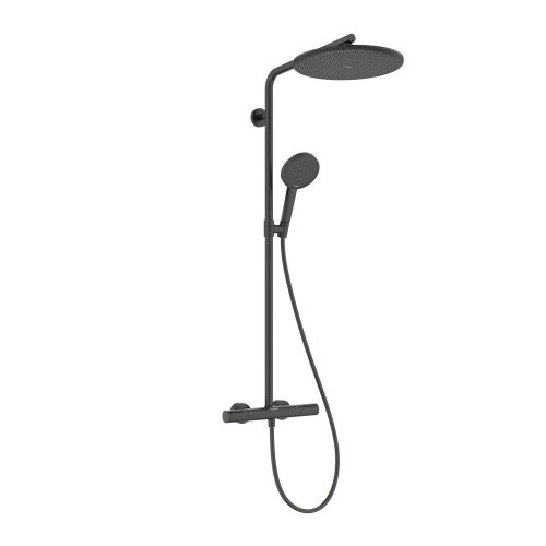 Купить Душевая система Hansgrohe Raindance Alive S Puro 300 1jet с Ecostat Element, Brushed Black Chrome (24592340) в Киеве vannaja.kiev.ua