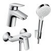 Купити Hansgrohe 71600114 купити Набір змішувачів для ванни 3 в 1 Logis хром одноважільний душовий диск 100 мм 2 режима в Києві vannaja.kiev.ua