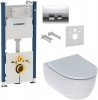 Купить Купить в Киеве 458.168.21.1+500.784.01.1 Инсталляция Geberit Duofix 458168211 4 в 1 + Унитаз подвесной Geberit iCon Rimfree 500784011 с сиденьем soft-close белый безободковый в Киеве vannaja.kiev.ua