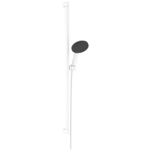 Душовий набір Hansgrohe Raindance Alive Select S 3jet EcoSmart зі стійкою Unica E Puro 90 см, Matt White (24601700) Купити Душовий набір Hansgrohe Raindance Alive Select S 3jet EcoSmart зі стійкою Unica E Puro 90 см, Matt White (24601700) в Києві vannaja.kiev.ua