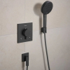 Купить Душевой набор Hansgrohe Raindance Alive Select S 3jet EcoSmart Porter 1.60 см, Brushed Black Chrome (24611340) в Киеве vannaja.kiev.ua