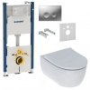 Купить Инсталляция Geberit Duofix 458161461 4 в 1 + Унитаз подвесной Geberit iCon Rimfree 500784011 с сиденьем soft-close безободковый 458.161.46.1+500.784.01.1 купить с доскавкой в Киеве vannaja.kiev.ua