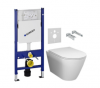 Купить Купить 458.126.00.1+REWC0002+RESC0003 Комплект инсталляции Geberit Duofix 458.126.00.1 + унитаз белый подвесной RAK Ceramics Resort Rimles REWC0002 с сидением Soft Close RESC0003 в Киеве vannaja.kiev.ua