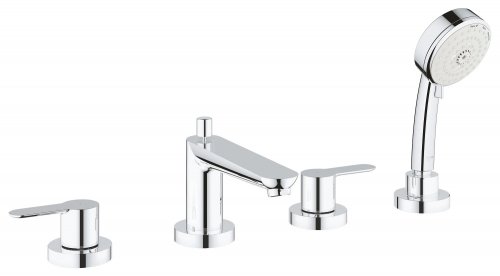 Купить Смеситель на борт ванны на 4 отверстия Grohe BauEdge 2512000A в Киеве vannaja.kiev.ua