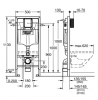 Купить 38772001 + A34H47C000/A34647L000 +А80148200U Инсталляция GROHE Rapid SL 38772001 кнопка смыва хром + унитаз ROCA Gap подвесной A34H47C000/A34647L000 белый с сиденьем SoftClose А80148200U в Киеве vannaja.kiev.ua