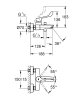 Смеситель для ванны Grohe Eurosmart New однорычажный, для медицинских учереждений, хром (25243003) Купить Смеситель для ванны Grohe Eurosmart New однорычажный, для медицинских учереждений, хром (25243003) в Киеве vannaja.kiev.ua