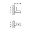 Купити Гачок надійний якісний Grohe Selection Cube 40782000 з латуні для халата, рушників в Києві vannaja.kiev.ua