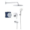 Купить Душевая система скрытого монтажа Grohe Bauedge с Tempesta 250 и изливом для ванны, хром (25291000) в Киеве vannaja.kiev.ua