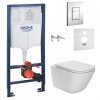 Инсталляция Grohe Rapid SL 38772001 комплект 4 в 1 + Унитаз подвесной Roca Gap Clean Rim с сидением Soft Close Slim A34H470000 белый Купить Инсталляция Grohe Rapid SL 38772001 комплект 4 в 1 + Унитаз подвесной Roca Gap Clean Rim с сидением Soft Close Slim A34H470000 белый в Киеве vannaja.kiev.ua