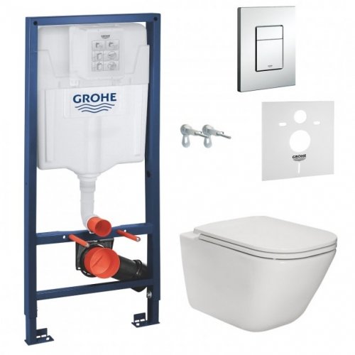Инсталляция Grohe Rapid SL 38772001 комплект 4 в 1 + Унитаз подвесной Roca Gap Clean Rim с сидением Soft Close Slim A34H470000 белый Купить Инсталляция Grohe Rapid SL 38772001 комплект 4 в 1 + Унитаз подвесной Roca Gap Clean Rim с сидением Soft Close Slim A34H470000 белый в Киеве vannaja.kiev.ua