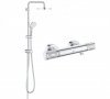 Купити Термостат для душу Grohe Grohtherm 1000 Performance з душовим гарнітуром хром 34776000 + 27389002 душова лійка 200 мм 2 режими в Києві vannaja.kiev.ua