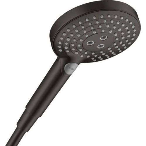 Купить Ручной душ Hansgrohe Raindance Select S PowderRain 120 3jet P, Matt Black (26014670) в Киеве vannaja.kiev.ua