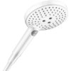 Купить Ручной душ белый матовый 120 мм круглый Hansgrohe 26014700 Raindance Select S PowderRain 3jet, Matt White в Киеве vannaja.kiev.ua
