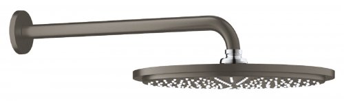Тропический душ Верхний душ 310 с кронштейном 380 мм 26066AL0 Grohe Rainshower Cosmopolitan Германия, цвет - Графит (шлифованный) Купить Тропический душ Верхний душ 310 с кронштейном 380 мм 26066AL0 Grohe Rainshower Cosmopolitan Германия, цвет - Графит (шлифованный) в Киеве vannaja.kiev.ua
