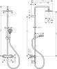 Showerpipe 230 1jet EcoSmart с термостатом Душевая система Hansgrohe Vernis Shape 26097000 Купить Showerpipe 230 1jet EcoSmart с термостатом Душевая система Hansgrohe Vernis Shape 26097000 в Киеве vannaja.kiev.ua