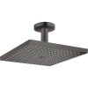 Верхній душ Hansgrohe Raindance Select E 300 1jet Air EcoSmart з стельовим тримачем, Brushed Black Chrome (26251340) Купити Верхній душ Hansgrohe Raindance Select E 300 1jet Air EcoSmart з стельовим тримачем, Brushed Black Chrome (26251340) в Києві vannaja.kiev.ua